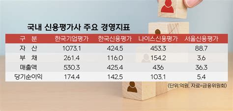 고인물 신용평가 시장금융당국 경쟁 부추긴다