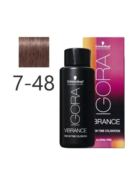 Schwarzkopf Igora Vibrance 7 48 Rubio Medio Beige Rojo Coserty