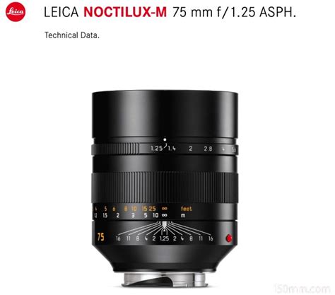 Leica Noctilux M Mm F Asph I Mm