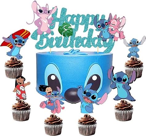 Lilo Stitch Cake Toppers BSNRDX 25 Stück Stitch Mini Figuren Set