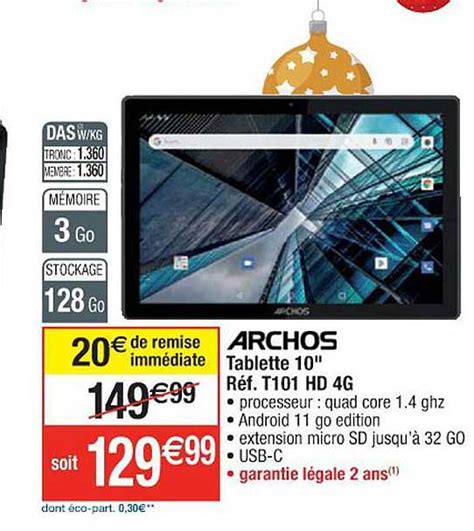 Promo Tablette Archos Chez Cora Icatalogue Fr