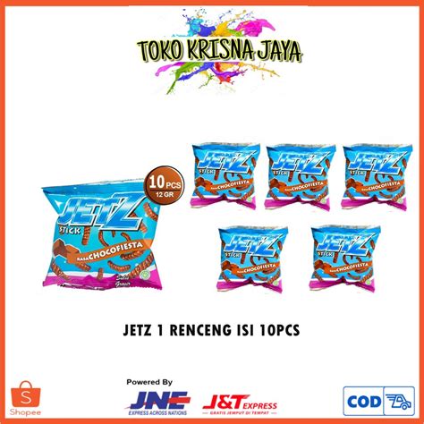 Jual Snack Camilan Jetz Stick Rasa Chocofiesta Renceng Isi Pcs X