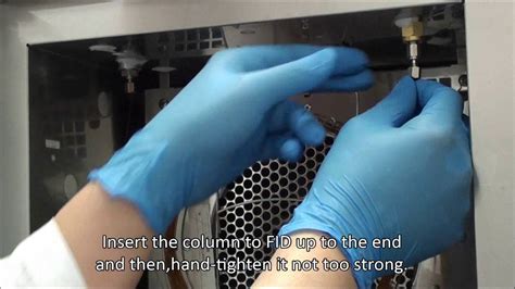 Yl6500 Gc Maintenance Capillary Column Installation In The Fid Youtube