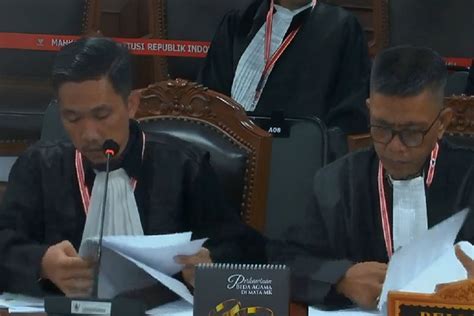 Pemeriksaan Pendahuluan Sengketa Pileg Pan Ada Pengurangan Suara Di Aceh