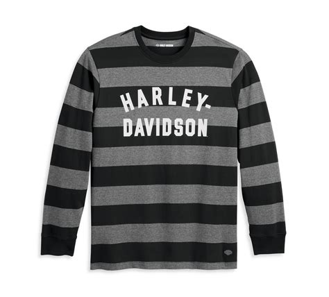 Men S Staple Striped Tee Black Beauty Stripe Harley Davidson APAC