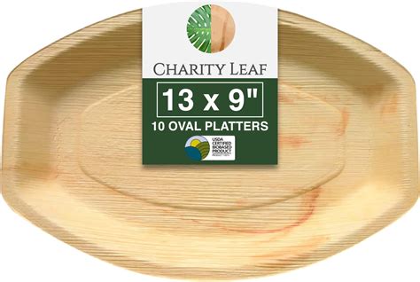 Amazon Upper Midland Products Palm Leaf Disposable Platters