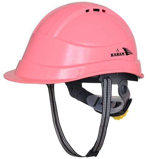 Formulated Polymer Pink Karam Shelblast PN 542 Safety Helmet Size