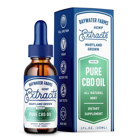 Mg Full Spectrum Pure Cbd Oil Baywater Farms Hemp