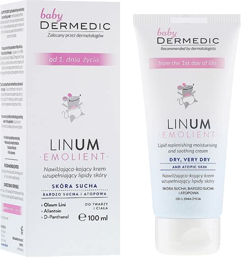 Dermedic Emolient Linum Baby Body Cream Moisturizing Soothing Cream