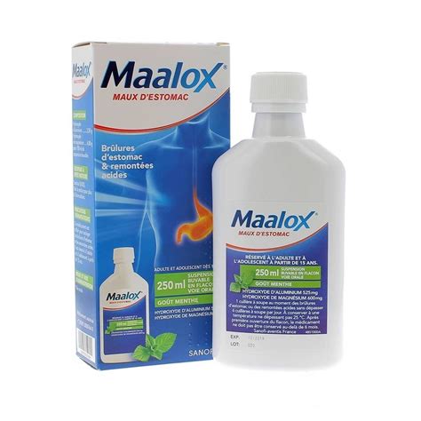 Maalox Stomach Pain 250ml Bottle Apozona