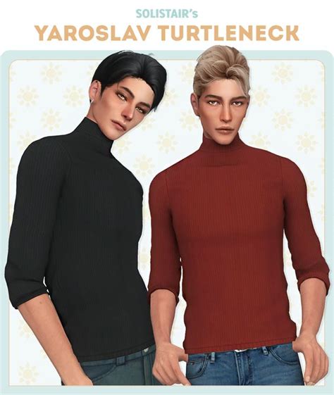 Sims Cc Black Turtleneck Methodopl