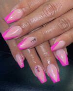 40 Hot Pink French Tip Nails Make A Bold Statement