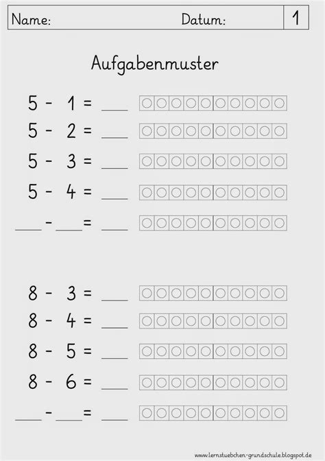 Lernst Bchen Minus Rechnen Zr