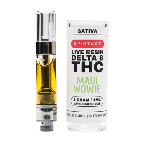 Delta Vape Cart Maui Wowie Ml Sativa Live Resin Restart Cbd Thc