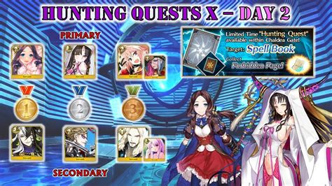 Fgo Na Hunting Quest X Day Spell Book Hunt T Farming Slot