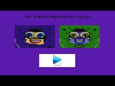 How To Make G Major On Sony Vegas Pro Youtube