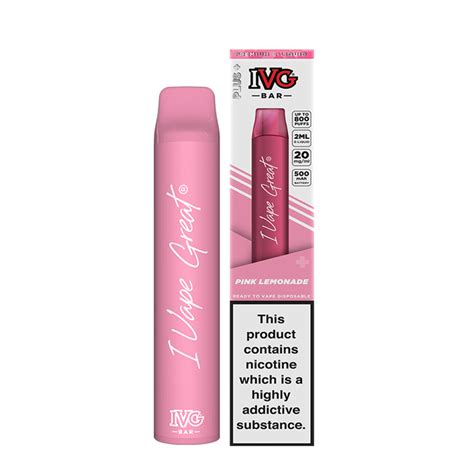 Ivg Bar Plus Pink Lemonade Disposable Vape