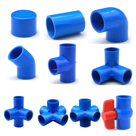 Pvc Blue Fittings To Elbow Tee Coupling Male Adaptor