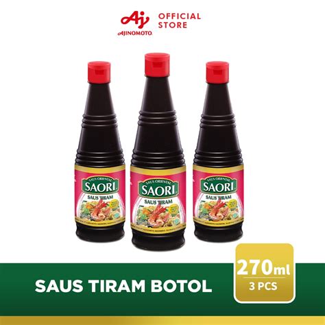 Jual Saori® Saus Tiram Oriental Oyster Botol 270ml 3 Pcs Shopee