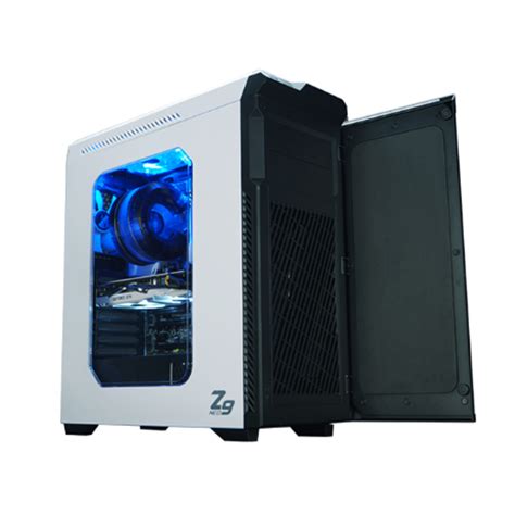 Zalman Z Neo Atx Mid Tower Computer Case White Pollux Pc Game Store