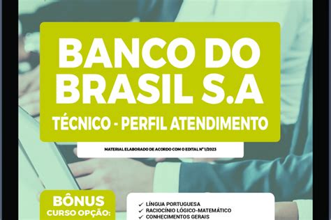 Baixar Apostila Banco Do Brasil Em Pdf T Cnico Perfil Atendimento