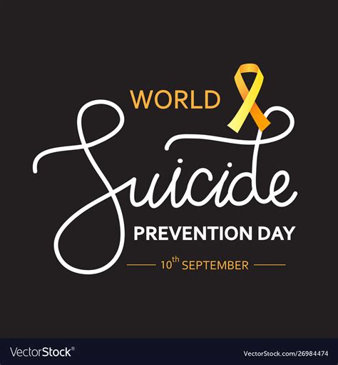 World suicide prevention day concept Royalty Free Vector