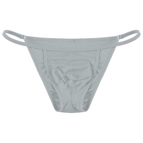 DPois Sexy String Homme Bulge Pouch Jockstrap Gay Mini Bikini Slip Taille Basse Sous Vêtements