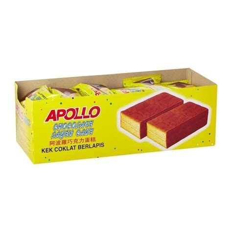 Jual Apollo Chocolate Layer Cake Kek Coklat Berlapis Isi Pc Shopee