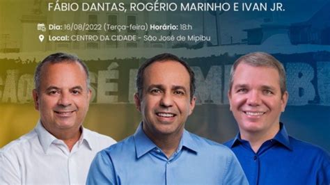 Largada Das Campanhas De Fábio Dantas E Rogério Marinho Será Nesta