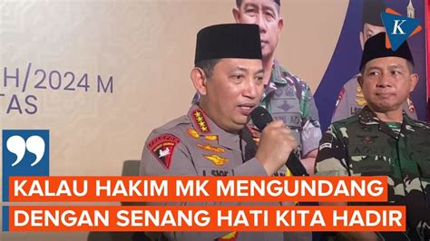 Kapolri Siap Datang Jika Dipanggil Mk Untuk Bersaksi Di Sidang Sengketa