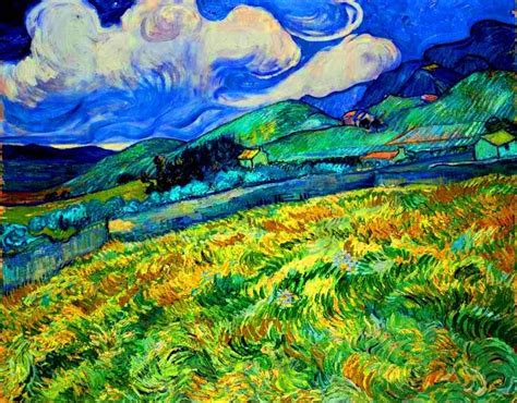 VINCENT VAN GOGH Landscape from Saint Rèmy Artist van gogh Van gogh