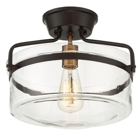 Pollak Glass Semi Flush Mount Flush Ceiling Lights Semi Flush