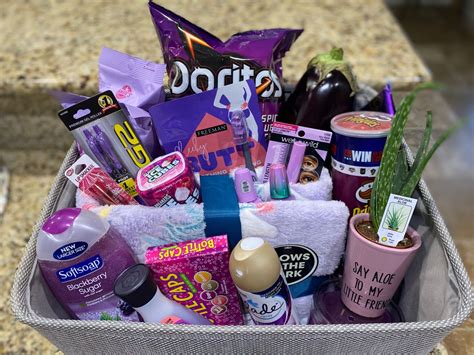 Purple Birthday Gift Basket For A Special Celebration