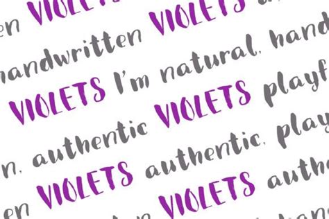 Violets Font By Primafox Design · Creative Fabrica Brush Font