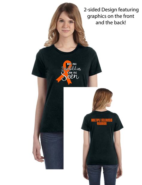 Ms Tshirts Multiple Sclerosis Tshirt Ms Warrior Awareness Etsy