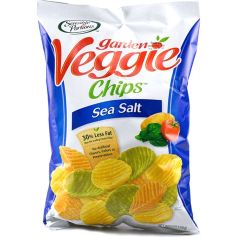 Sensible Portions Garden Veggie Wavy Sea Salt Chips 7 Oz | Chips ...