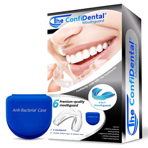 The Confidental Pack Of 6 Moldable Mouth Guard For Teeth Grinding Clenching Bruxism Sport