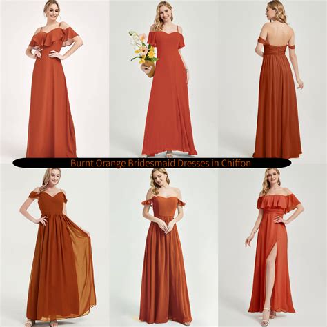 Styling Guide Burnt Orange Bridesmaid Dresses With Sleeves Nz Bridal