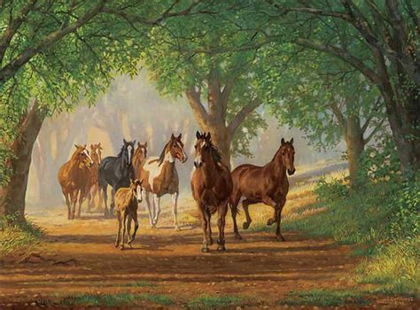 1920x1080px, 1080P free download | Horses Country Lane, herd, country, road, trees, animals ...