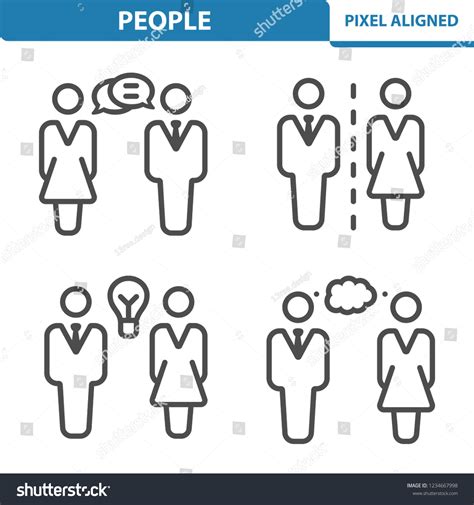 People Icons Professional Pixel Perfect Icons Stock Vector Royalty Free 1234667998 Shutterstock