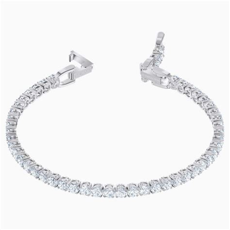 Pulsera Swarovski Tennis Deluxe Plateado Jpt