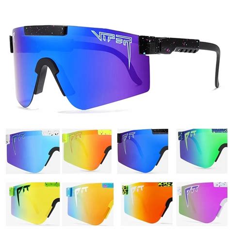 2021 NEW BRAND Mirrored Green Lens Pit Viper Sunglasses Polarized Men