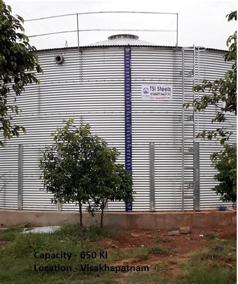 Galvanized Water Storage Tank At Rs 90000 Litre Zincalume Tank In