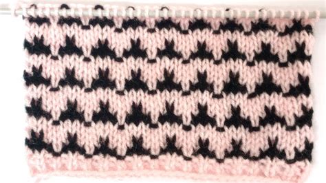 Two Color Knitting Pattern Design YouTube