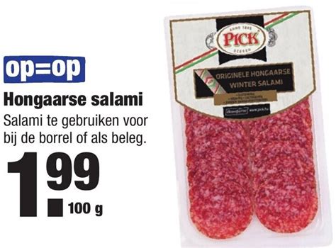 Hongaarse Salami G Aanbieding Bij Aldi