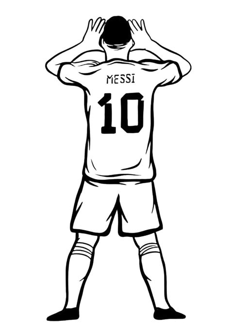 Lionel Messi Coloring Pages (Free Printable PDF)