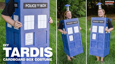 Diy Tardis How To Create A Costume From A Cardboard Box Youtube