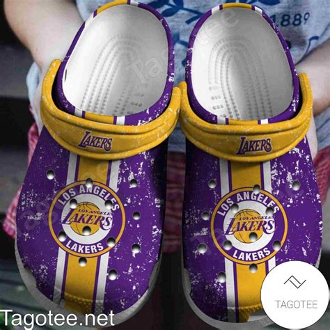 Los Angeles Lakers Logo Basketball Team Crocs Clogs - Tagotee