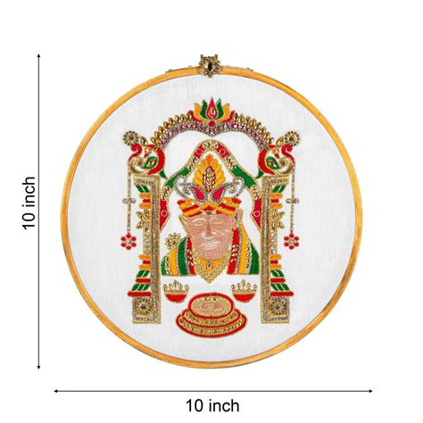 Sai Baba Embroidery Diamond Work Premium Diamond Jewelry Material At