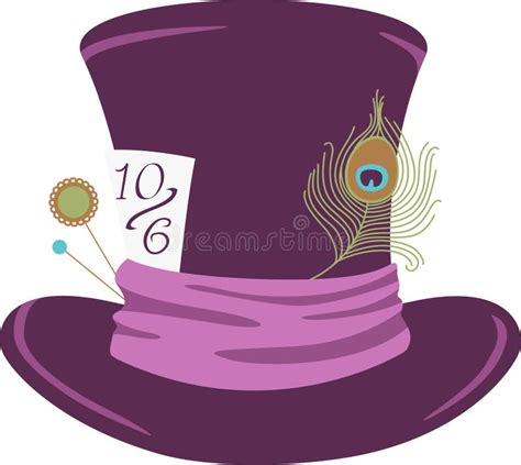 Mad Hatter Hat Stock Vector Illustration Of Wonderland 58683573